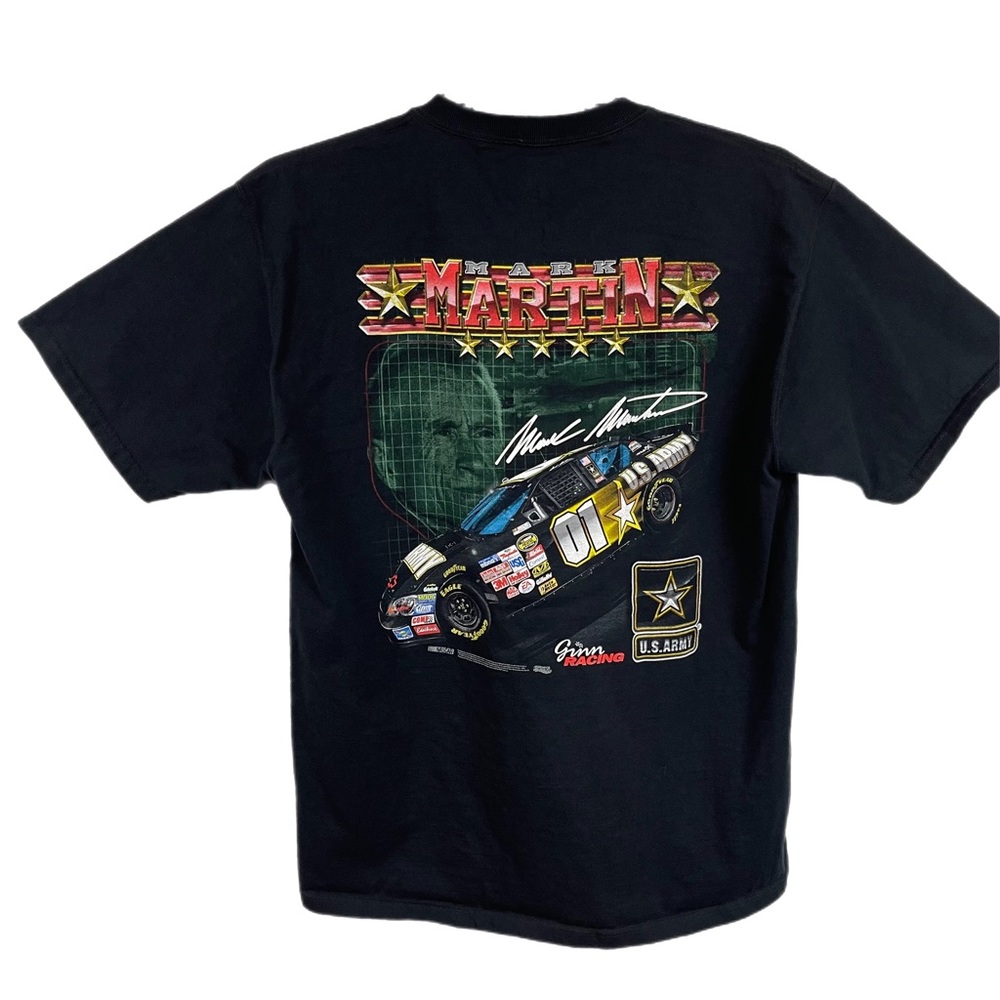 Mark Martin 01 US Army Strong Graphic Tee L Black